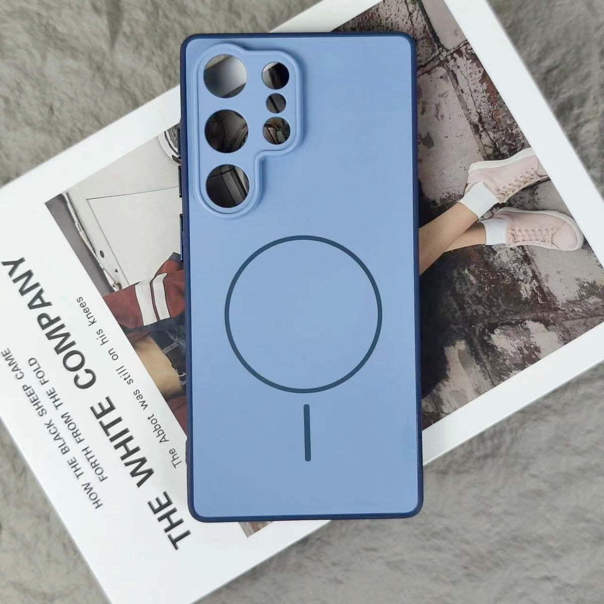 Samsung Phone Case: Dual-Color TPU PC Cover with MagSafe Ring