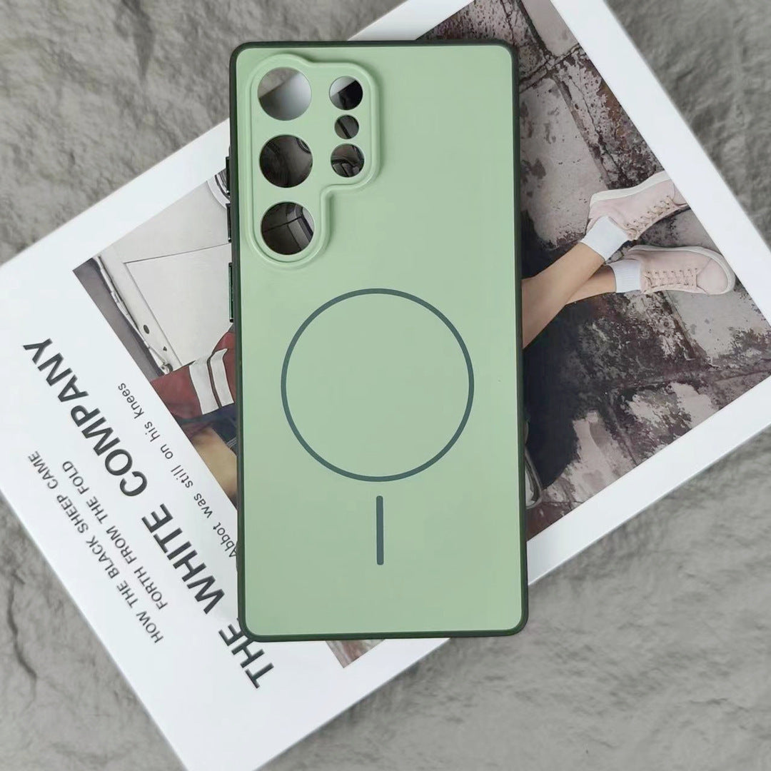 Samsung Phone Case: Dual-Color TPU PC Cover with MagSafe Ring