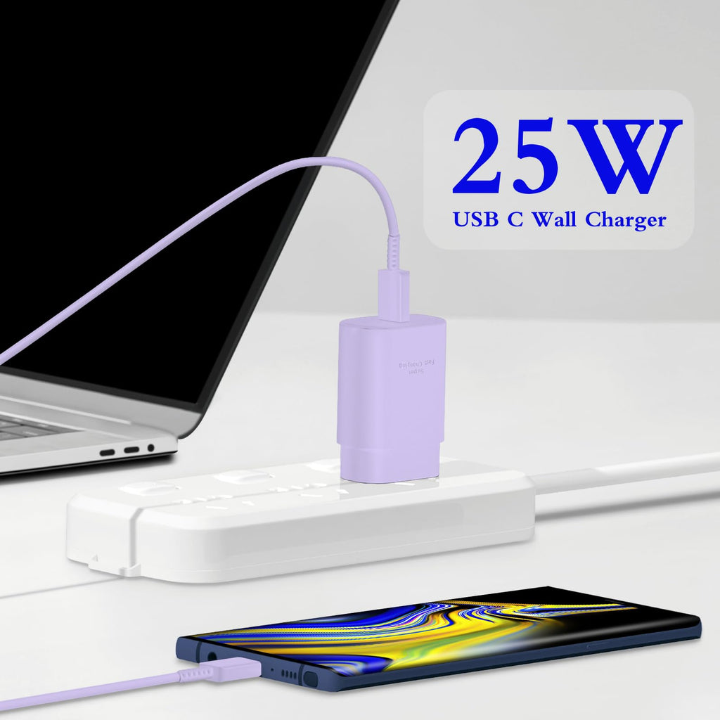 25W USB C Charger 2-Pack with 6FT Cable - PD3.0 Fast Charging