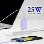 25W USB C Charger 2-Pack with 6FT Cable - PD3.0 Fast Charging