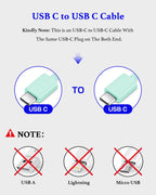 25W USB C Charger 2-Pack with 6FT Cable - PD3.0 Fast Charging
