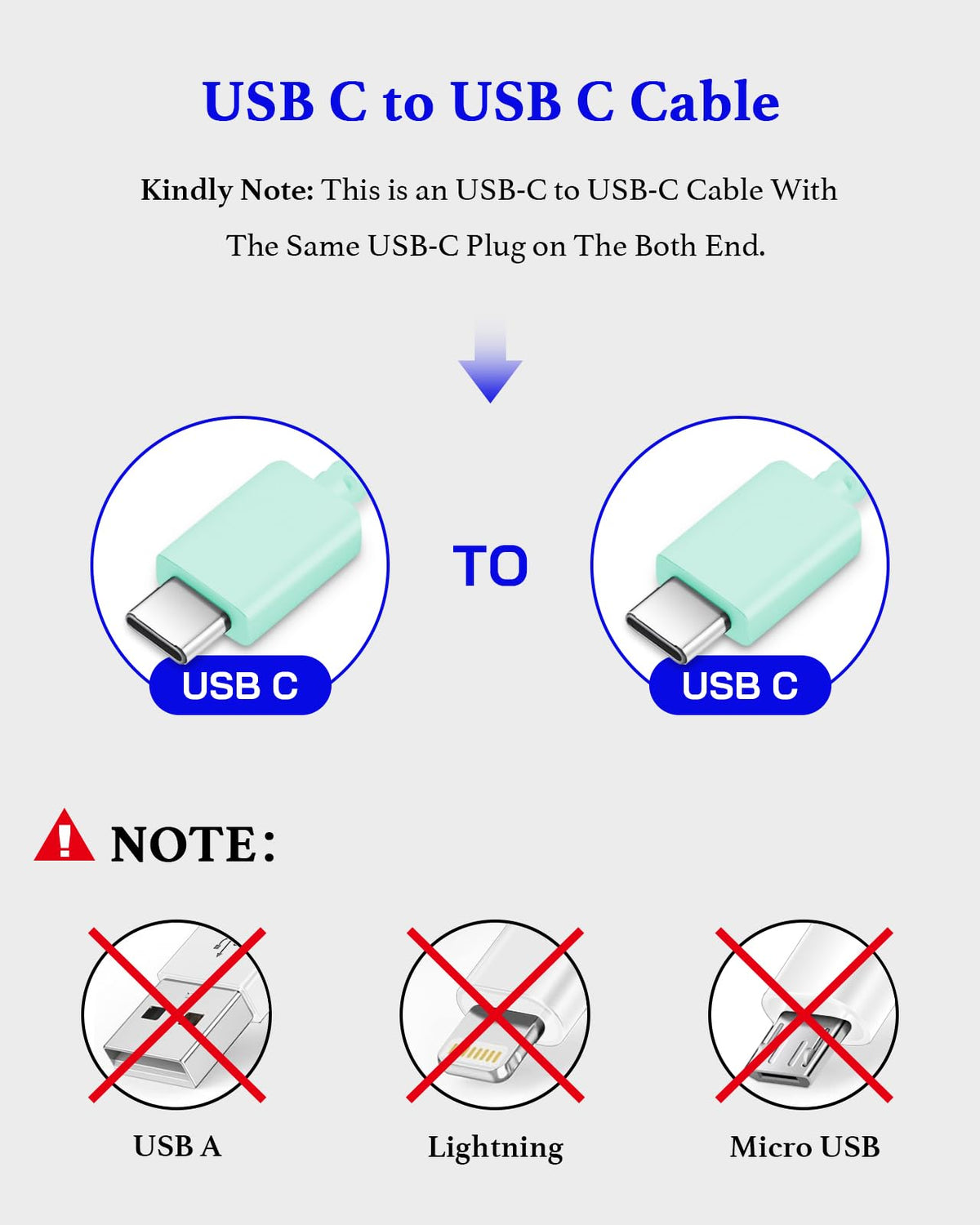 25W USB C Charger 2-Pack with 6FT Cable - PD3.0 Fast Charging