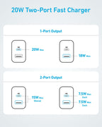 Anker Phone Charger, 20W USB C Charger Block, Type C Charger Fast Charging