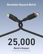 Silicone USB-C to USB-C Charging Cable