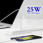 25W USB C Charger 2-Pack with 6FT Cable - PD3.0 Fast Charging