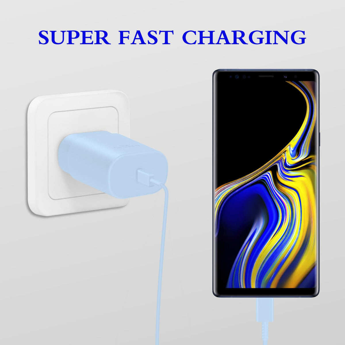 25W USB C Charger 2-Pack with 6FT Cable - PD3.0 Fast Charging