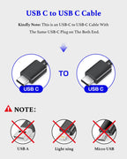25W USB C Charger 2-Pack with 6FT Cable - PD3.0 Fast Charging