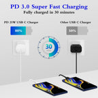 25W USB C Charger 2-Pack with 6FT Cable - PD3.0 Fast Charging