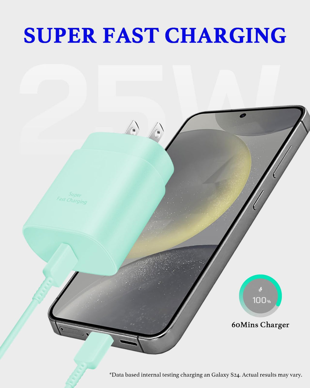 25W USB C Charger 2-Pack with 6FT Cable - PD3.0 Fast Charging