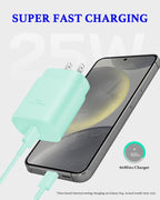 25W USB C Charger 2-Pack with 6FT Cable - PD3.0 Fast Charging