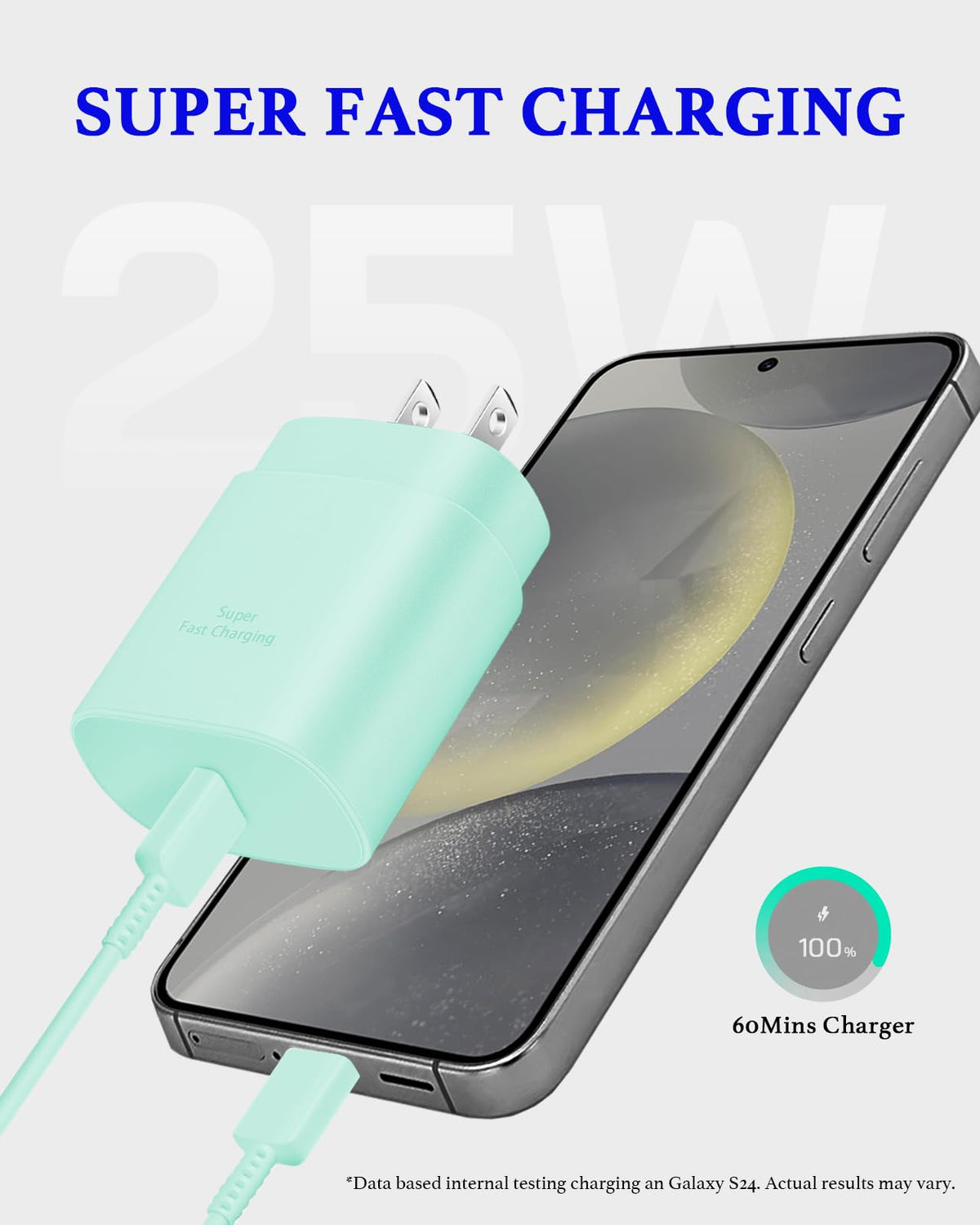 25W USB C Charger 2-Pack with 6FT Cable - PD3.0 Fast Charging