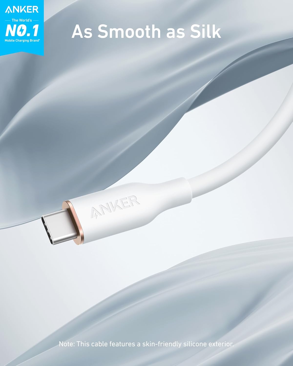 Silicone USB-C to USB-C Charging Cable