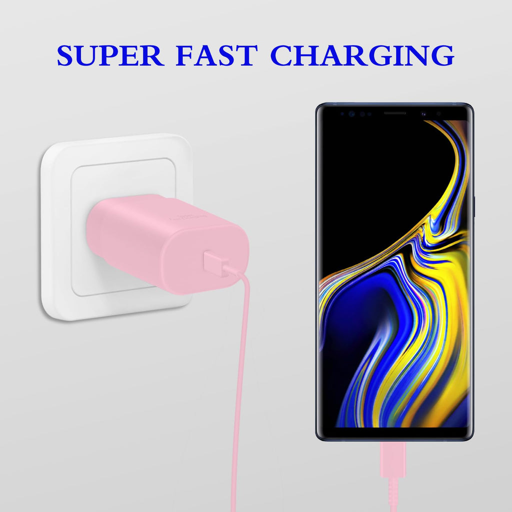 25W USB C Charger 2-Pack with 6FT Cable - PD3.0 Fast Charging