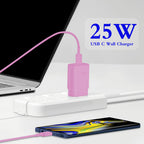 25W USB C Charger 2-Pack with 6FT Cable - PD3.0 Fast Charging