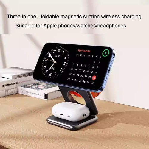 3-in-1 Foldable Magnetic Wireless Charging Dock