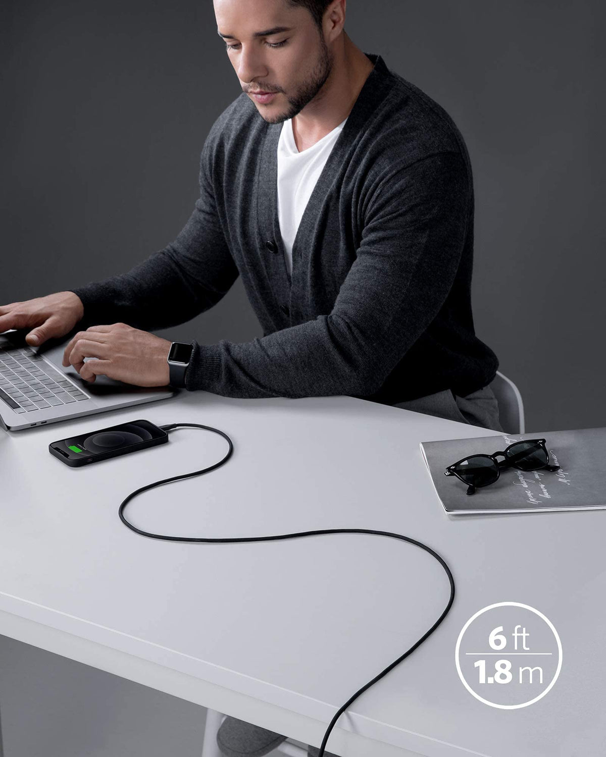 Anker USB-C to Lightning Cable (Flow, Silicone)