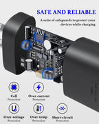 25W USB C Charger 2-Pack with 6FT Cable - PD3.0 Fast Charging
