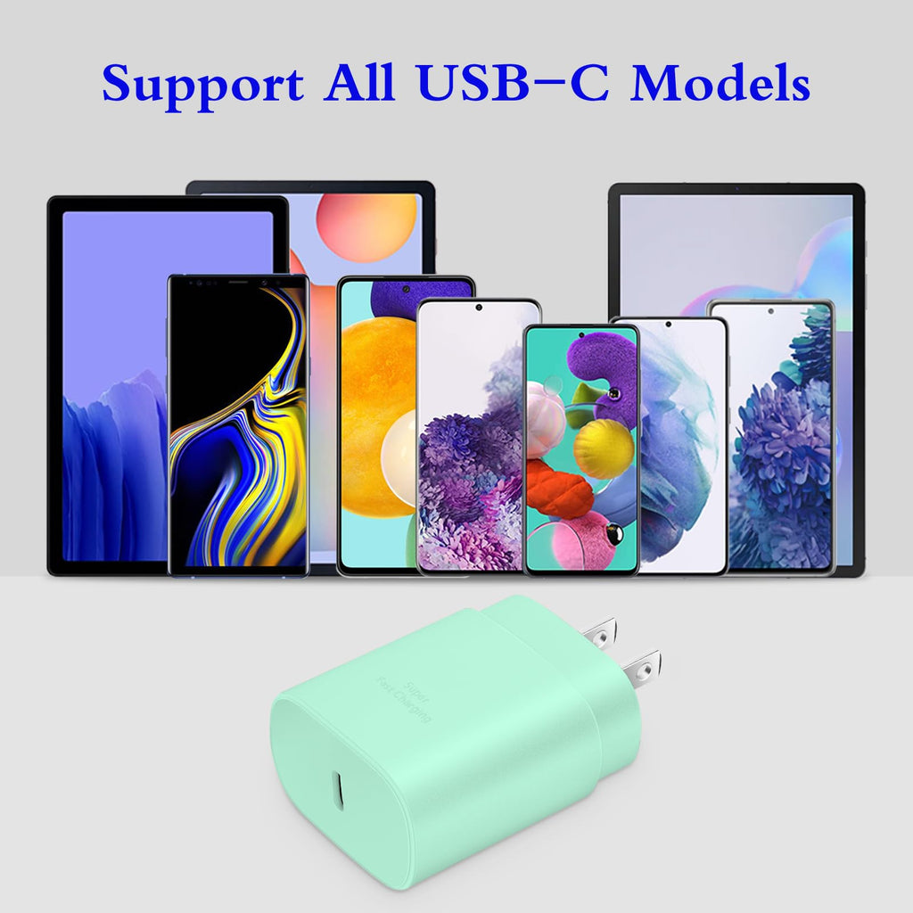25W USB C Charger 2-Pack with 6FT Cable - PD3.0 Fast Charging