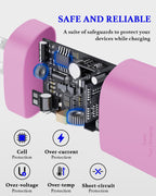 25W USB C Charger 2-Pack with 6FT Cable - PD3.0 Fast Charging