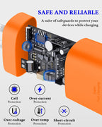 25W USB C Charger 2-Pack with 6FT Cable - PD3.0 Fast Charging