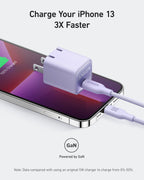 30W GaN Wall Charger — 70% Smaller, Charges iPhone, iPad & MacBook