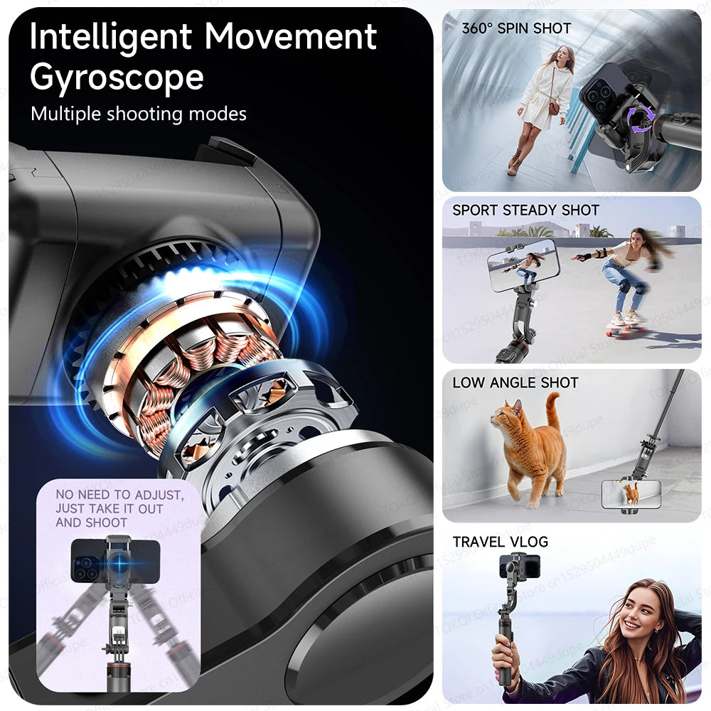 AITrack 360 Handheld Smartphone Gimbal Stabilizer