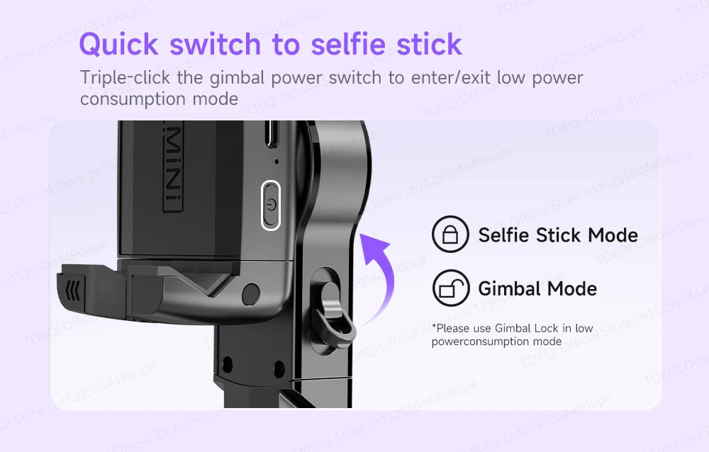 AITrack 360 Handheld Smartphone Gimbal Stabilizer