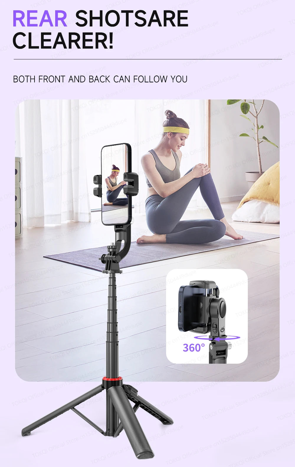 AITrack 360 Handheld Smartphone Gimbal Stabilizer