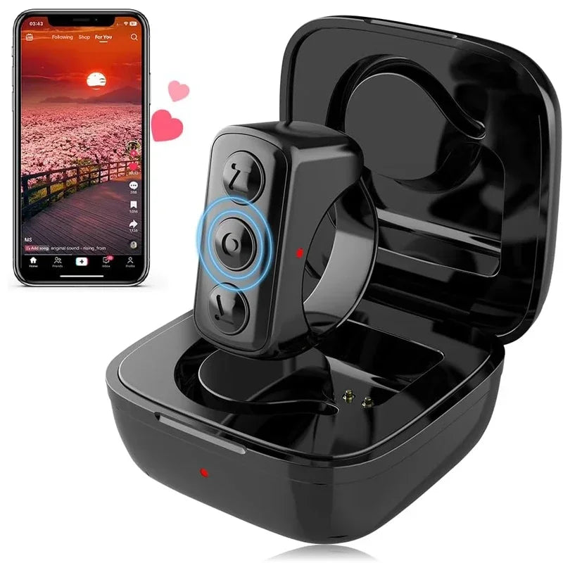 Bluetooth Remote Scrolling Ring for TikTok, Kindle & iOS