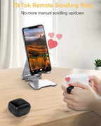 Bluetooth Remote Scrolling Ring for TikTok, Kindle & iOS