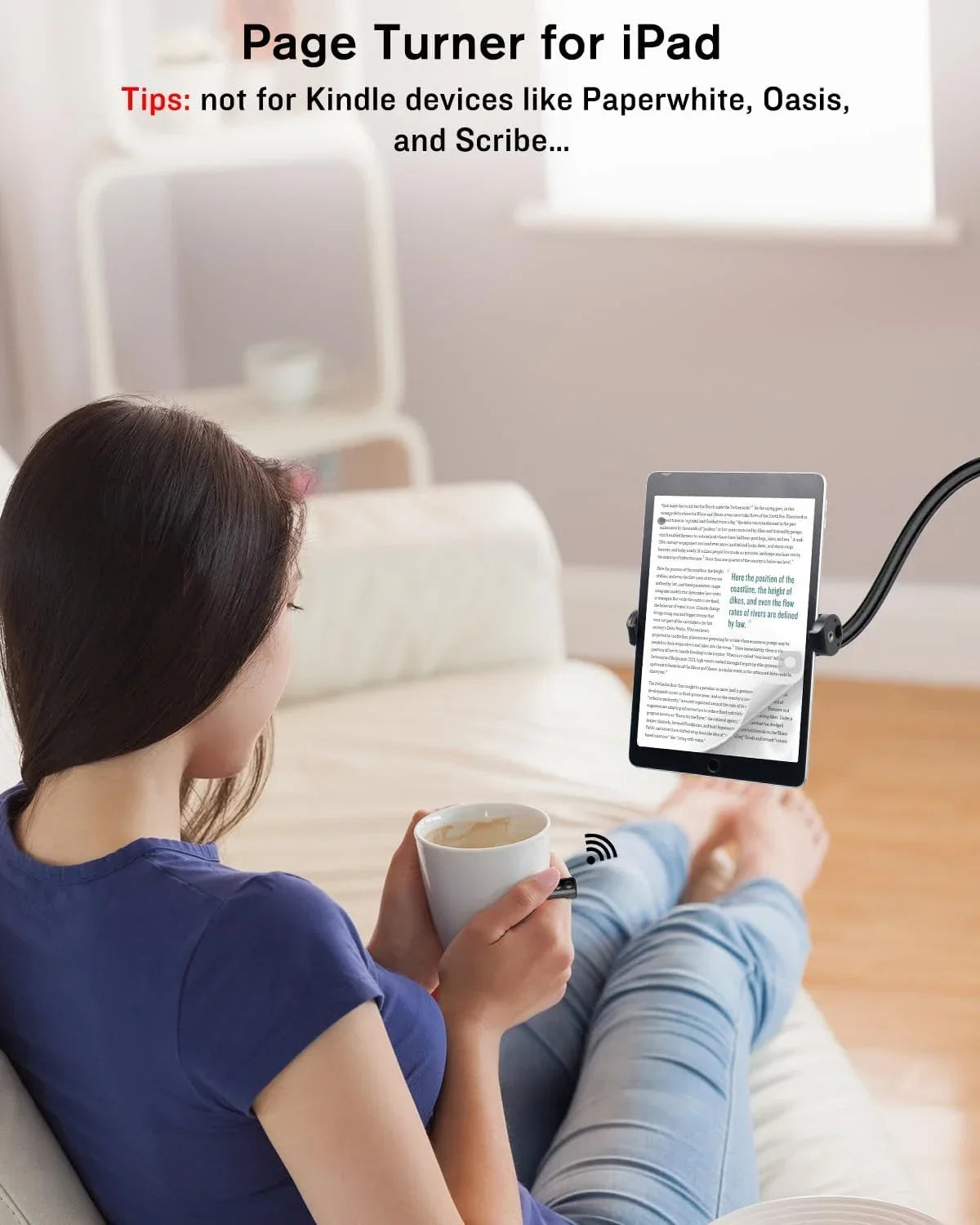 Bluetooth Remote Scrolling Ring for TikTok, Kindle & iOS