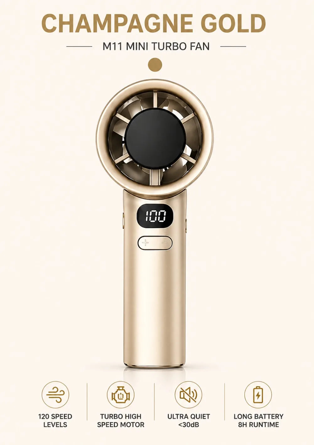VIBESWAYY TurboBreeze™ Handheld Fan