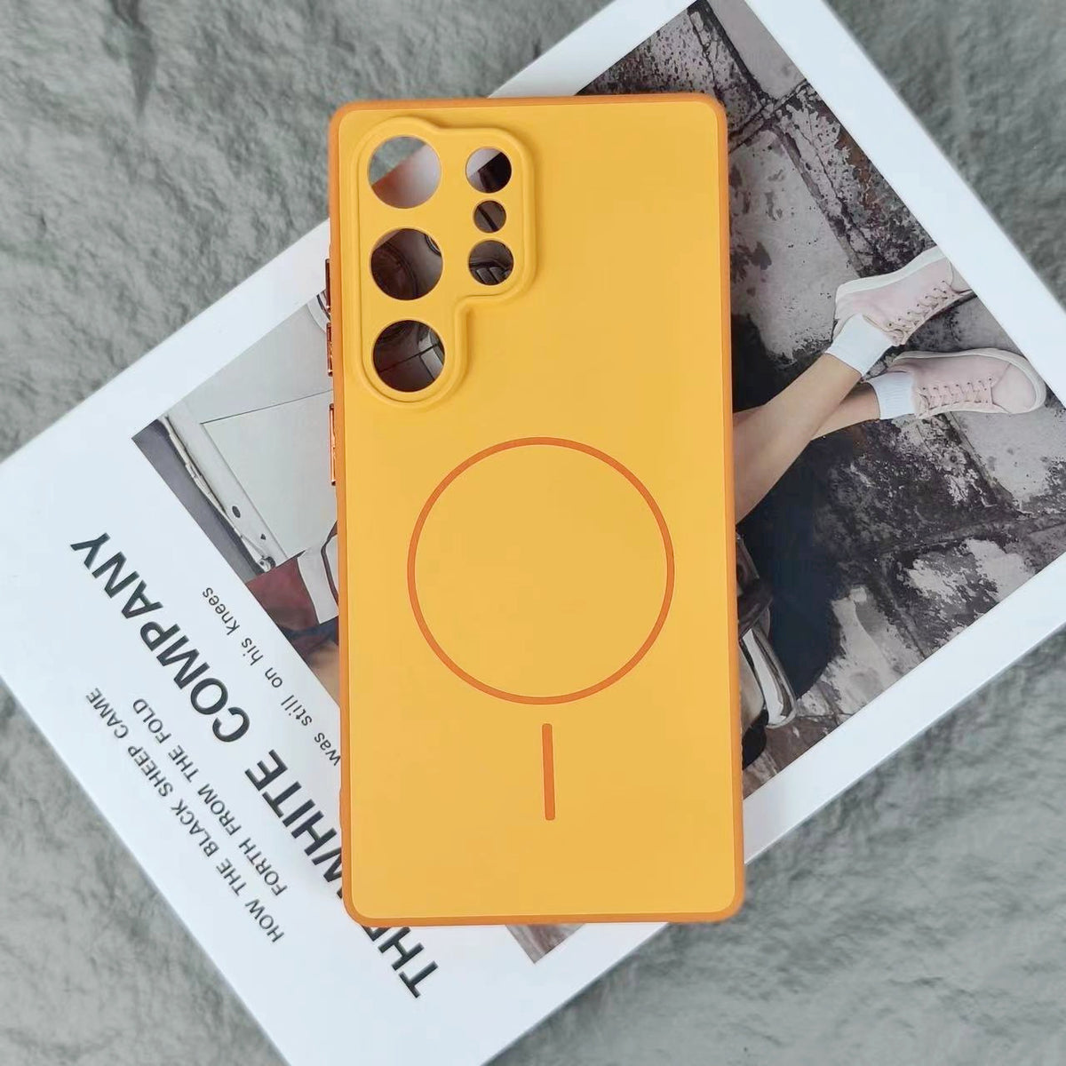 Samsung Phone Case: Dual-Color TPU PC Cover with MagSafe Ring